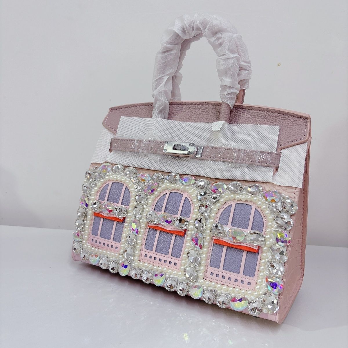 #105 Handmade DIY Rhinestone Bag