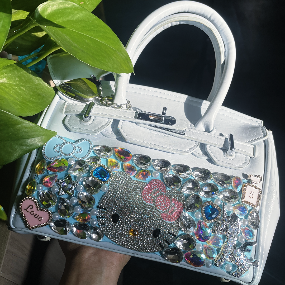 #002 Handmade DIY Rhinestone Bag