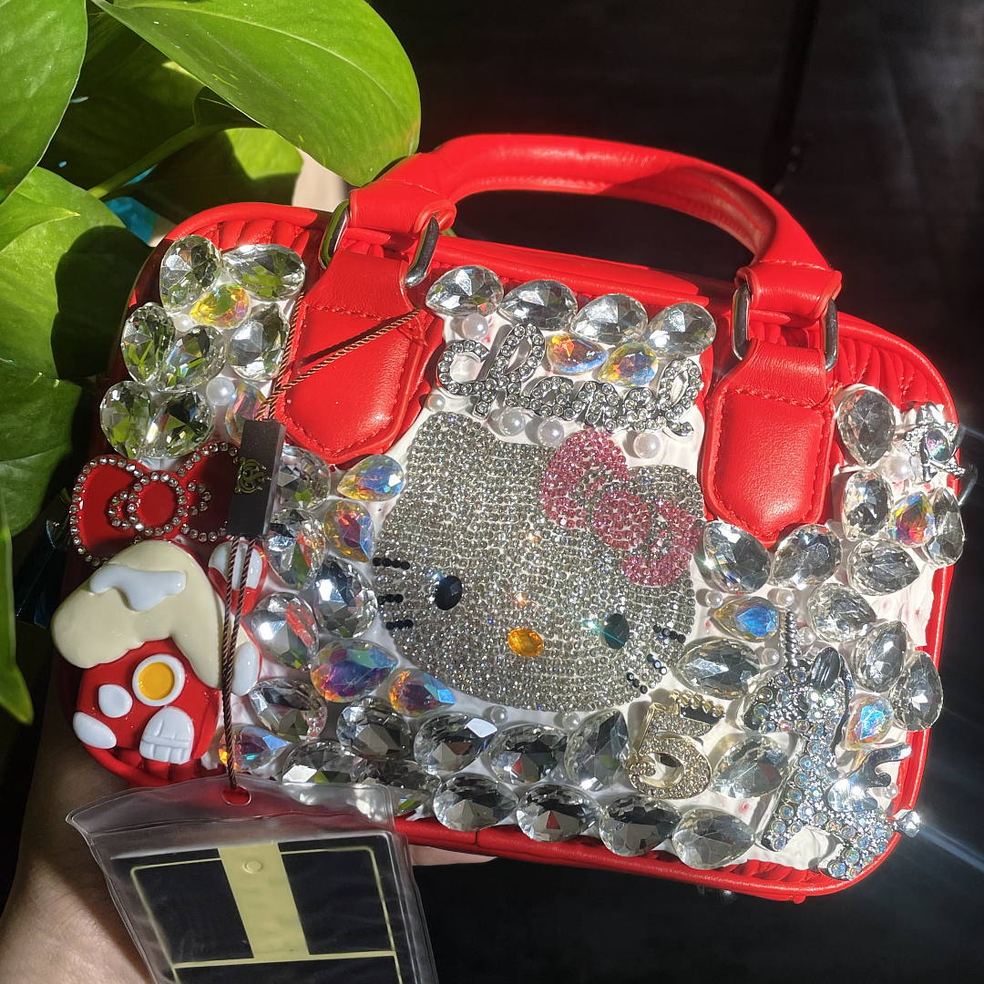#005 Handmade DIY Rhinestone Bag