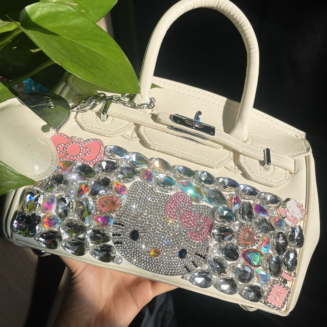 #007 Handmade DIY Rhinestone Bag