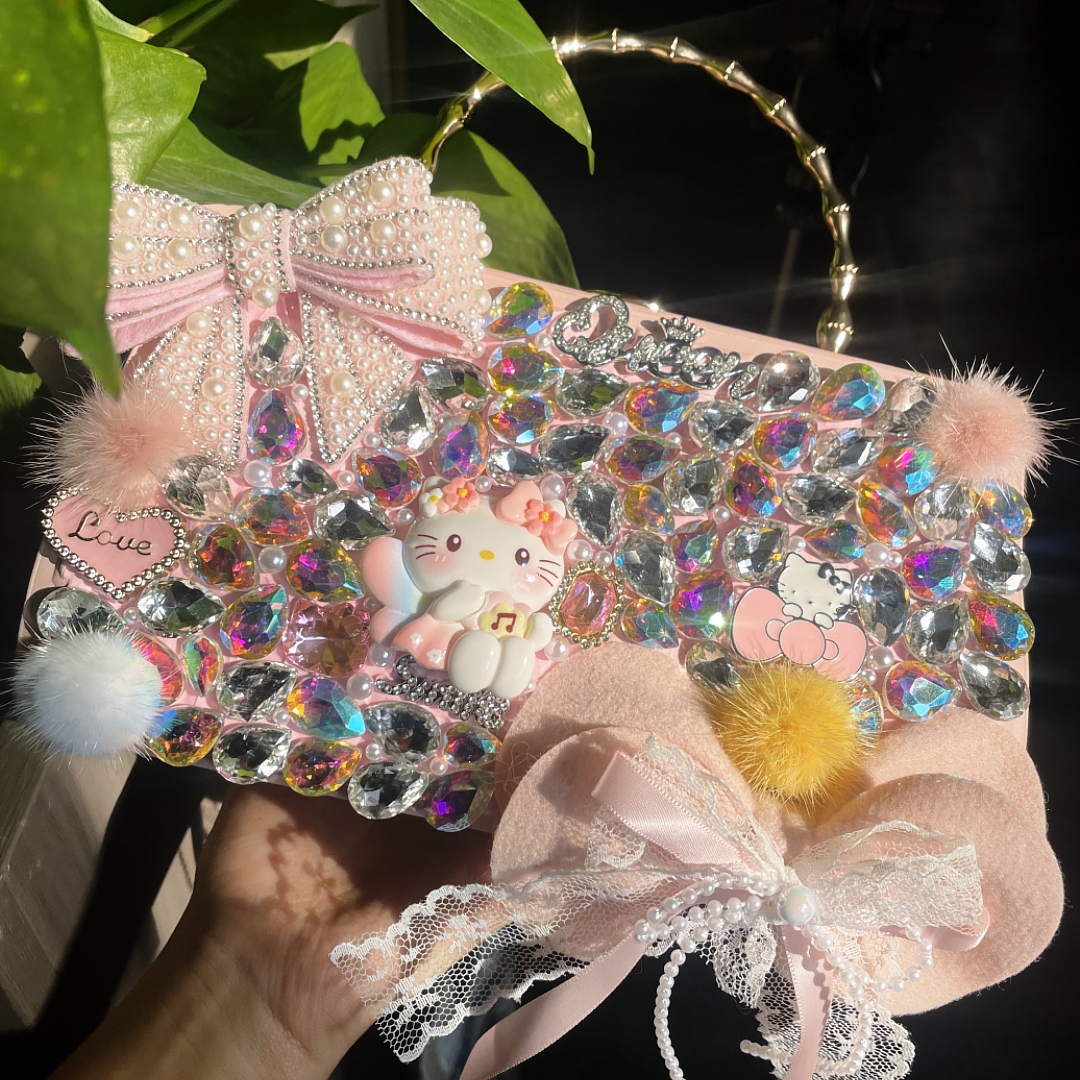 #001 Handmade DIY Diamond Bag