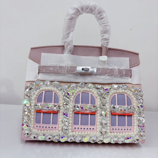 #105 Handmade DIY Rhinestone Bag