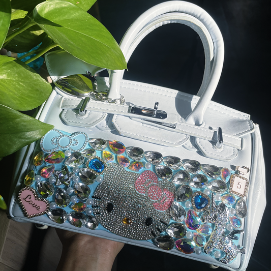 #002  Handmade DIY Rhinestone Bag