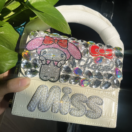 #003 Handmade DIY Rhinestone Bag